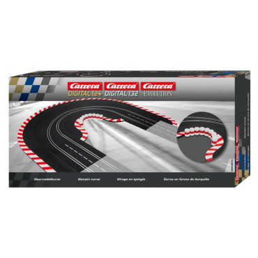 KIT CURVA COM ESTREITAMENTO DE PISTA PARA AUTORAMA CARRERA DIGITAL 1/24 E 1/32 E EVOLUTION CAR20020613 20020613